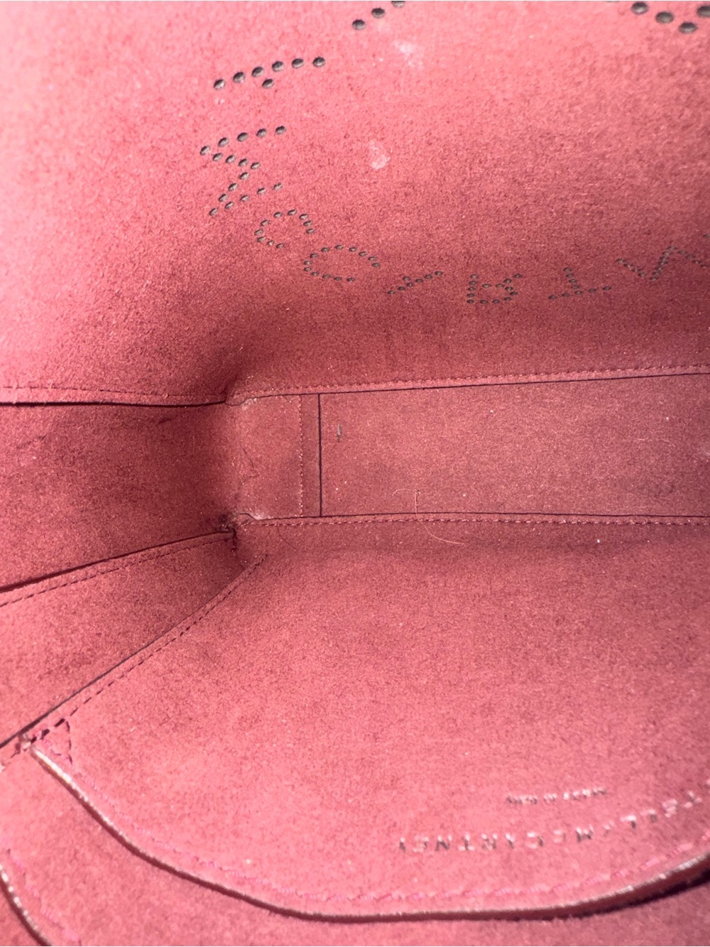 Stella McCartney Stella Logo Metallic Pink Crossbody Tote Bag EUC - Picture 4 of 10